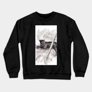 Black Leopard Crewneck Sweatshirt